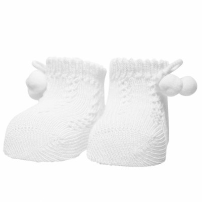 iN ControL newborn sokjes jacquard - white