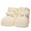 iN ControL newborn sokjes rib/pompom - offwhite