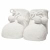 iN ControL newborn sokjes rib/pompom - white