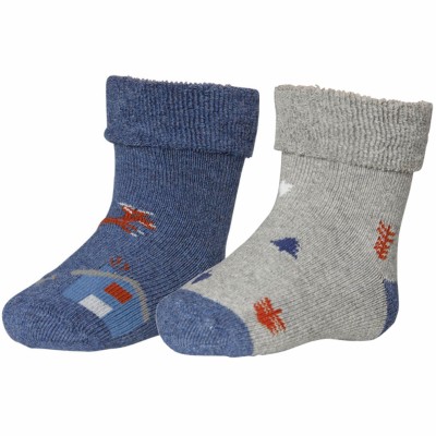 iN ControL 882-2 terry socks - home - jeans/grey