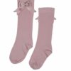 iN ControL 876-2-01-kneesocks-satin-bow-dustypink