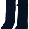 iN ControL 876-2-04-kneesocks-satin-bow-navy