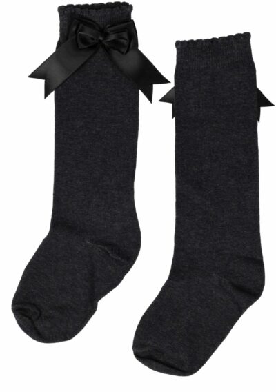 iN ControL 876-2-08-kneesocks-satin-bow-antra